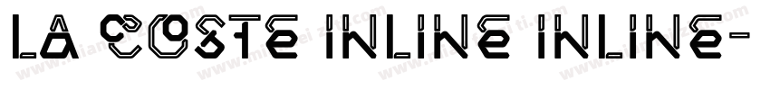 La Coste Inline Inline字体转换